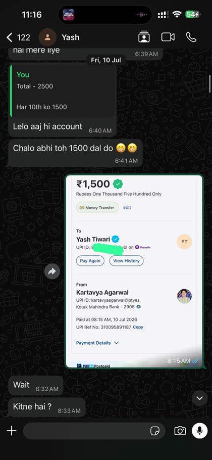 Payment proof screenshot 2
